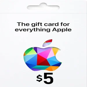 گیفت کارت اپل 5 دلاری