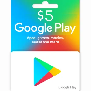 گیفت کارت 5 دلاری گوگل پلی